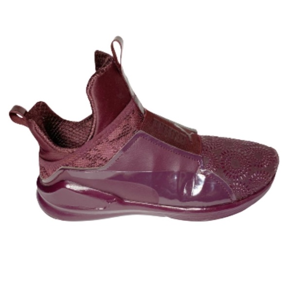 Puma Fierce KRM Winetasting Red Plum Sneakers 7 - Picture 3 of 12